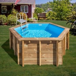 Piscina elevada de madera redonda Lili 2 Ø 280 x 107 cm Gre. 800008
