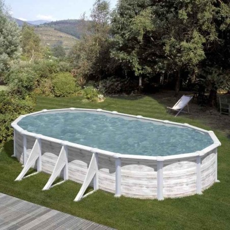 Piscina acero Groenlandia 730 x 375 x 132 cm GRE. KITPROV738N