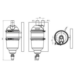 KIT PARA INSTALACIÓN EN PARED HYDROSPIN. 47158