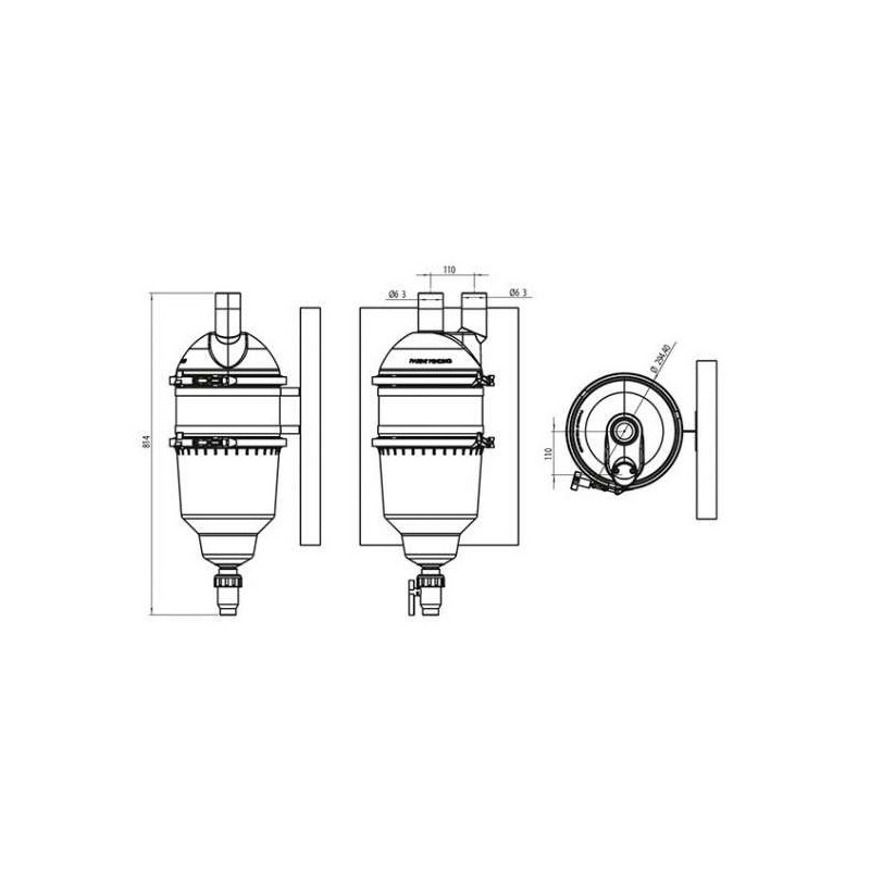 KIT PARA INSTALACIÓN EN PARED HYDROSPIN. 47158