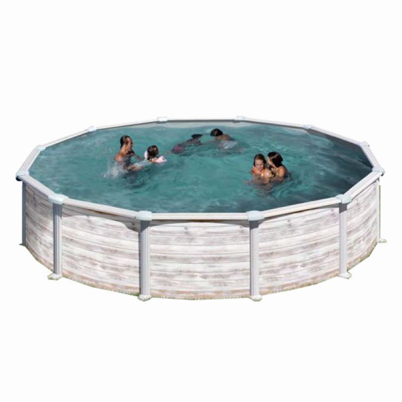 Piscina acero Groenlandia Ø 550 x 132 cm GRE. KITPR558N