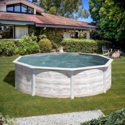 Piscina acero Groenlandia Ø 350 x 132 cm GRE. KITPR358N