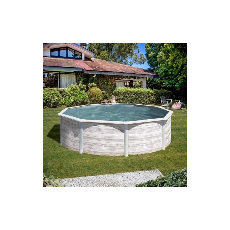 Piscina acero Groenlandia Ø 350 x 132 cm GRE. KITPR358N