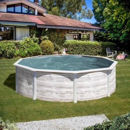 Piscina acero Groenlandia Ø 350 x 132 cm GRE. KITPR358N