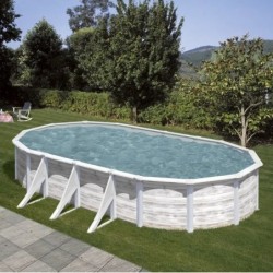Piscina acero Finlandia 730 x 375 x 120 cm GRE. KIT730N