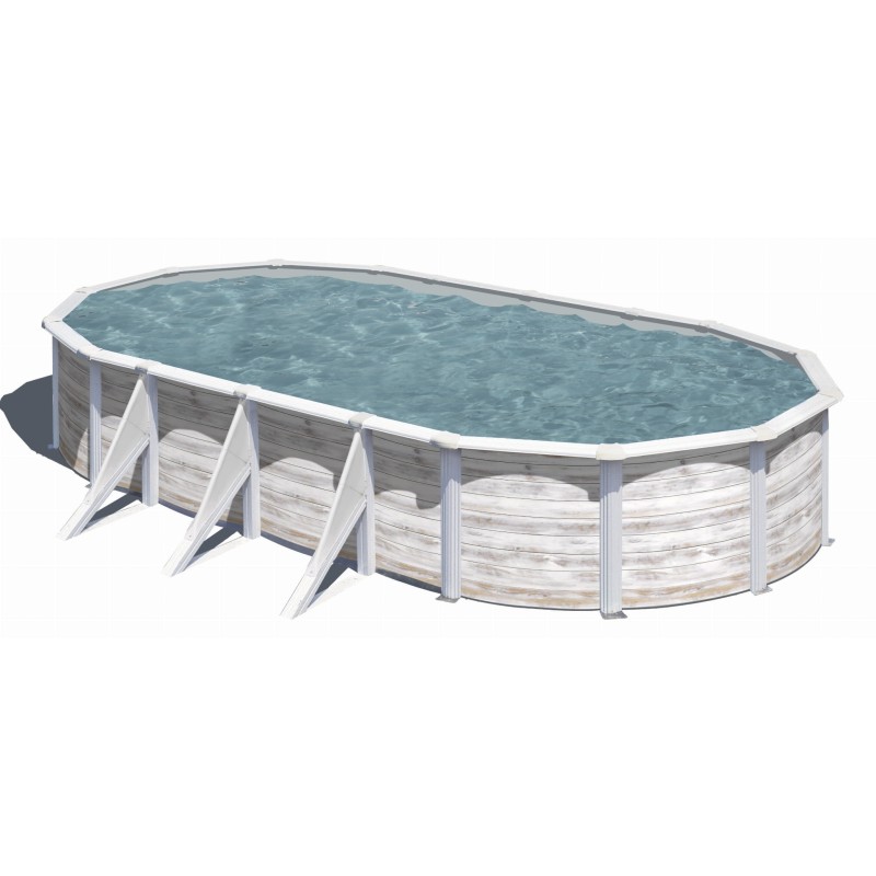 Piscina acero Finlandia 730 x 375 x 120 cm GRE. KIT730N
