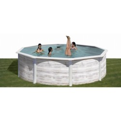 Piscina acero Finlandia Ø 460 x 120 cm GRE. KIT460N