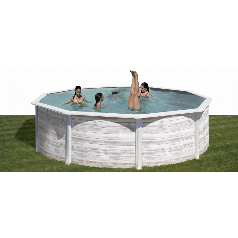 Piscina acero Finlandia Ø 350 x 120 cm GRE. KIT350N