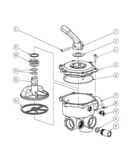 Kit juntas sellado Válvula 1 1/2" Ocean V6 Praher. 141923