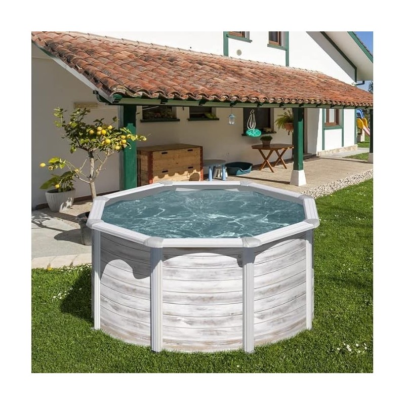 Piscina acero Finlandia Ø 240 x 120 cm GRE. KIT240N
