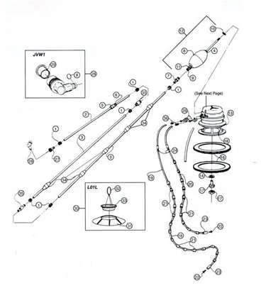 Conector brazo flotante Letro Sweep Hayward. 107053