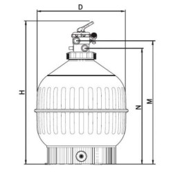 FILTRO CANTABRIC Ø 600 TOP SAL. 1 1 2. 15781