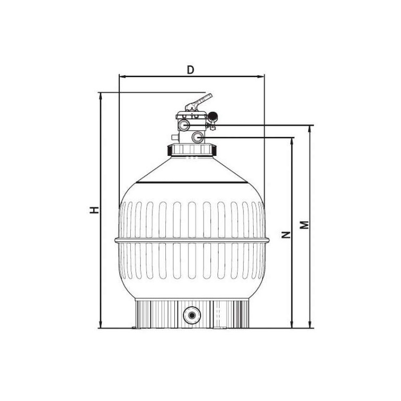 FILTRO CANTABRIC Ø 750 TOP SAL. 2". 23866
