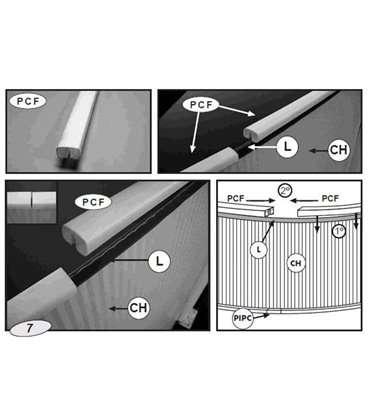 Perfil superior de sujeción liner Gre. PCF001440BP