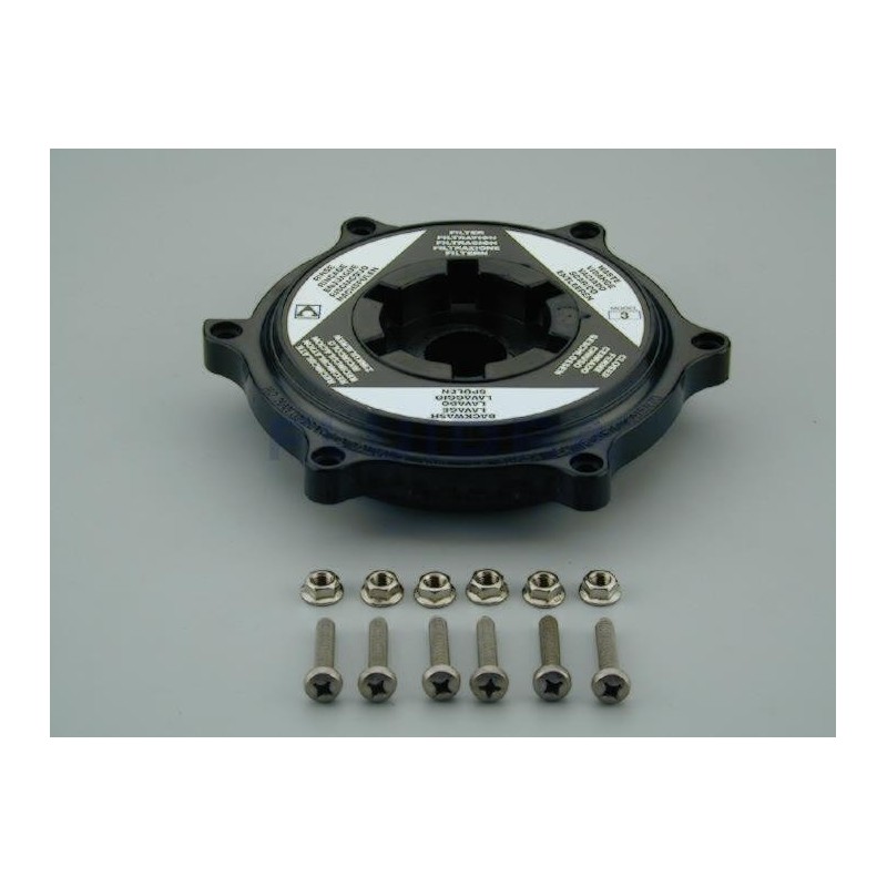 TAPA CON CARATULA NEGRA 1 1/2'' ASTRALPOOL. 4404120103
