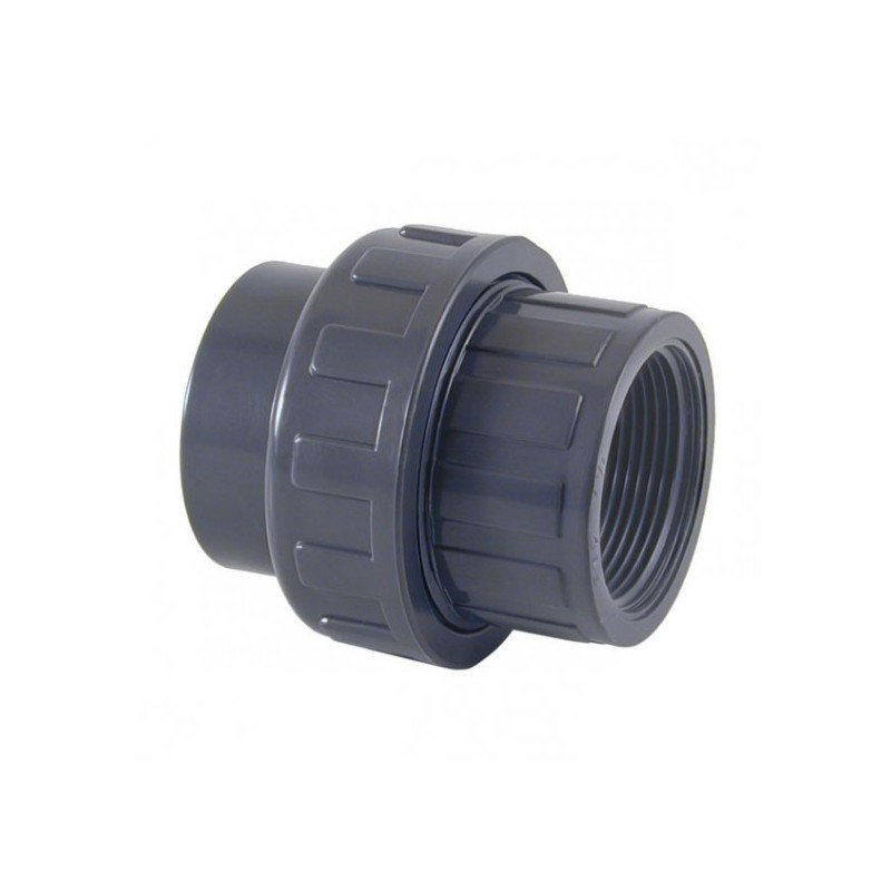 Enlace tres piezas mixto PVC 50 x 1 1/2" Cepex. 02340