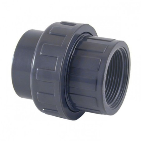 Enlace tres piezas mixto PVC 50 x 1 1/2" Cepex. 02340