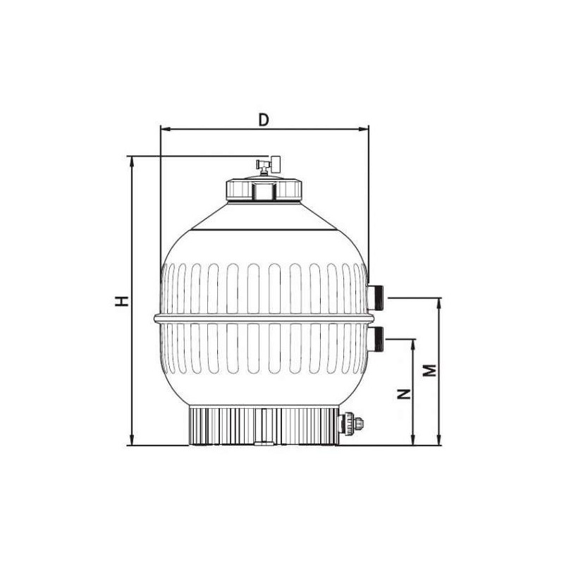 FILTRO CANTABRIC Ø 600 LATERAL SAL. 1 1 2. 15783