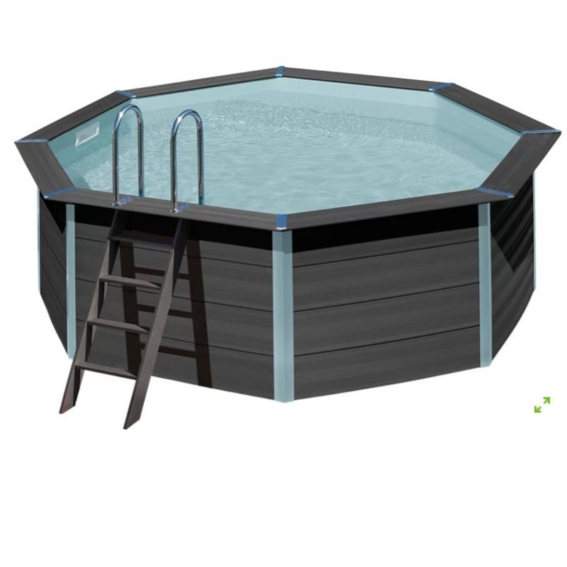 Liner ovalado gris 610 x 375 x 120 alto. FPROV610LB