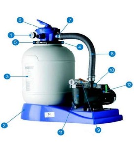 Carcasa motor bomba conjunto AR1350 Gre. 25470G0203