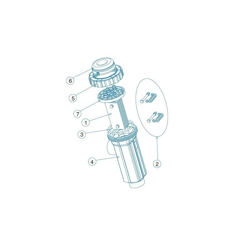 Soporte electrodos Idegis BIP. R-015-05-BIP