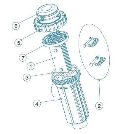 Soporte electrodos Idegis BIP. R-015-05-BIP
