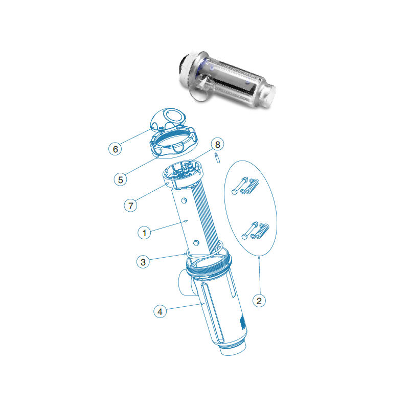 Soporte electrodos Serie Domotic Idegis. R-015-05-DOM