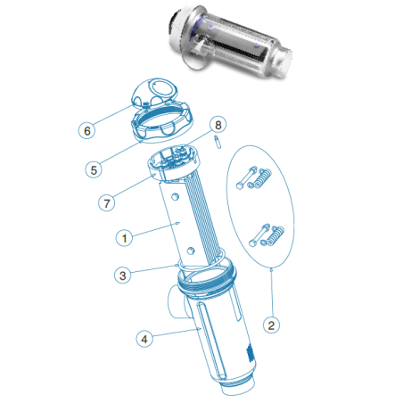 Soporte electrodos Serie Domotic Idegis. R-015-05-DOM