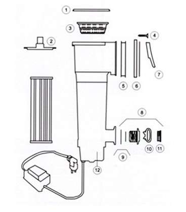 Tapón skimmer retorno marrón Gre. 00300G0002W