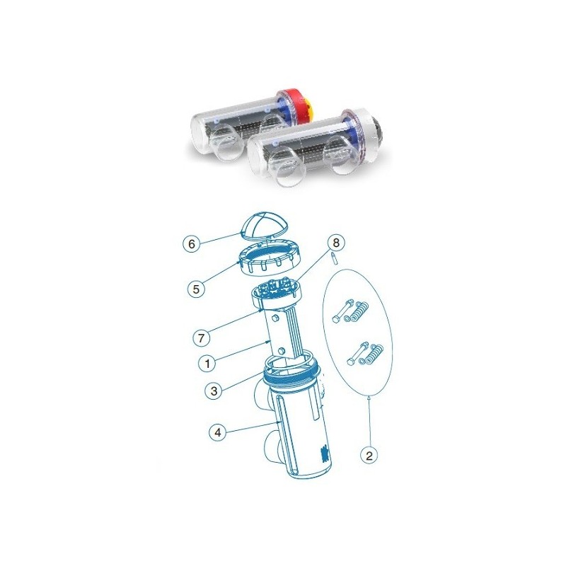 Soporte electrodos Idegis BIP DT21. R-015-45