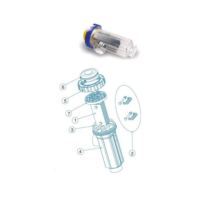 Soporte electrodos Idegis TC DT7/12. R-015-51