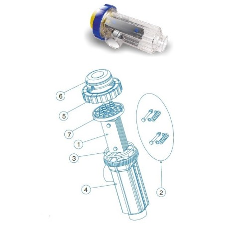 Soporte electrodos Idegis TC DT7/12. R-015-51