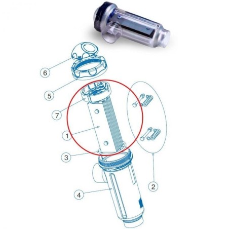Electrodo célula DOM-12LS IDEGIS. R-058LS