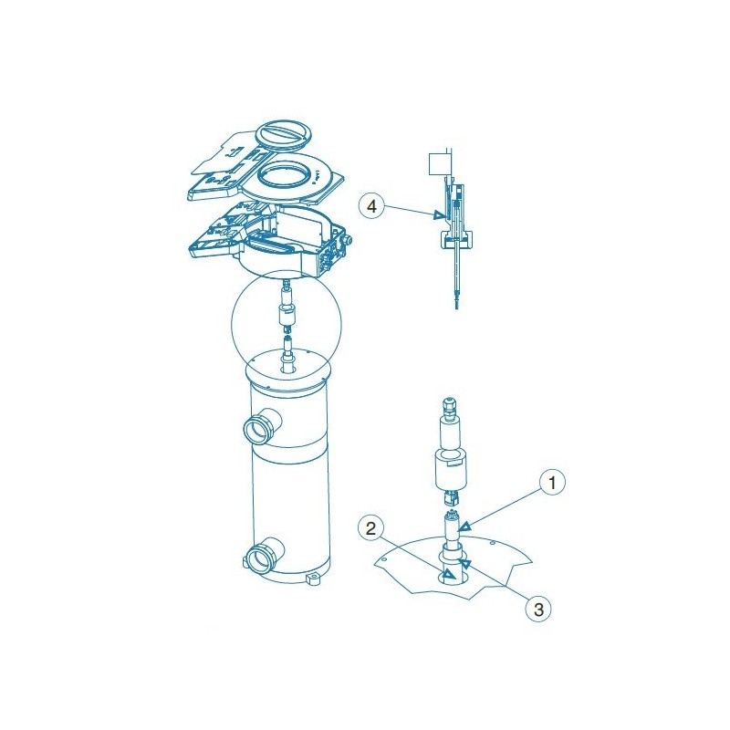 Vaina cuarzo 600 MM Idegis. UVLP-2-CORTA