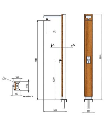 DUCHA PLUVIUM CON PLATO