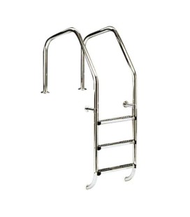 ESCALERA MODELO 1000 PARA REBOSADERO AISI316 2 LUXE+1 SEG.