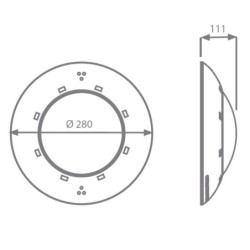 Proyector Led plano Astralpool. 74941