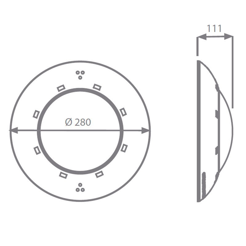 Proyector Led plano Astralpool. 74941