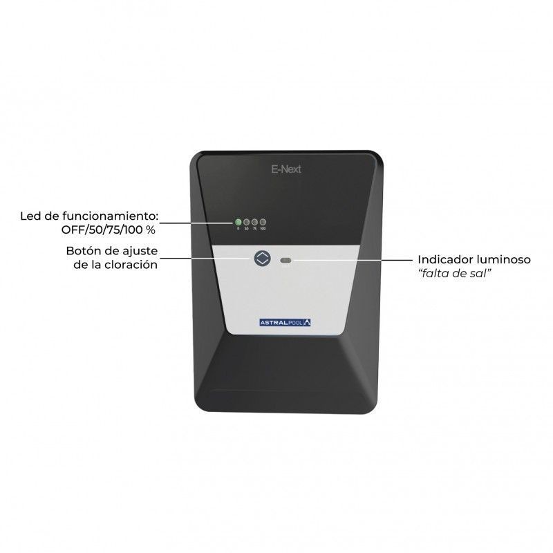 Clorador salino E-Next 21 pH Astralpool. 74946