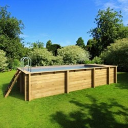 Piscina de madera rectangular POOL'N BOX. 27180018