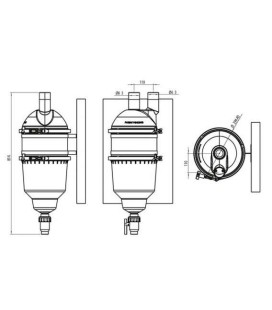 KIT PARA INSTALACIÓN EN PARED HYDROSPIN