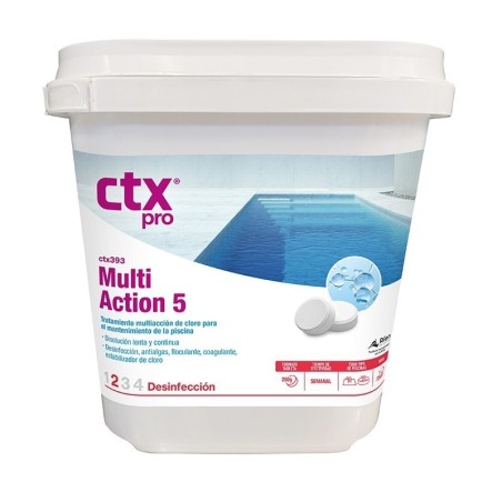 CTX 393 Multiacción 5 Cloro en tabletas 0% BORICO 1KG. 76823