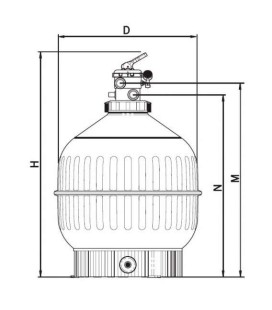 FILTRO CANTABRIC Ø 400 TOP SAL. 1 ½ 2