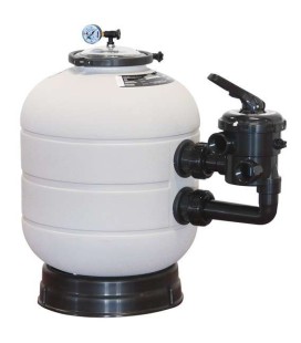 FILTRO MILLENIUM CON SALIDA LATERAL T/ZUNCHO 9000 L/H D.480 MM SAL. 1 1/2