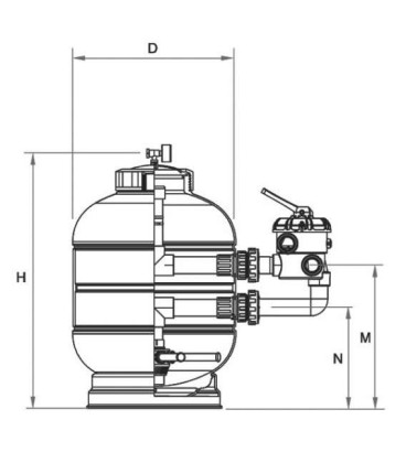 Filtro Millenium Soplado Diámetro 660 Astralpool. 28254