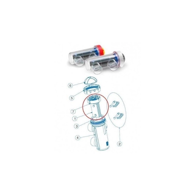 Electrodo célula E-Next / Advance 12 Idegis. 72329