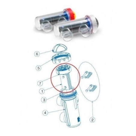 Electrodo célula E-Next / Advance 12 Idegis. 72329