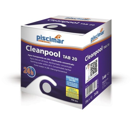 Floculante abrillantador Cleanpool TAB 20 Piscimar 5 ud. 202170
