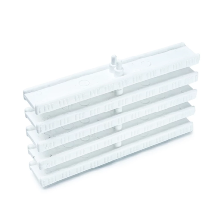 Rejilla piscina blanca curvas reversible 295x35 QP. 500414