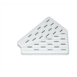 Placa esquina canal rebosadero piscina 45o 22x245mm Astralpool. 22388